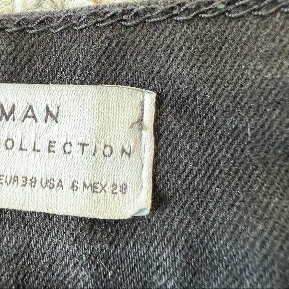 Zara womens high waisted skinny black jeans - size 6 - Picture 8 of 9